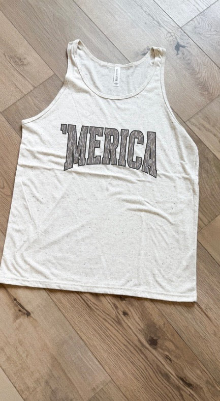 Camo Merica Tee/Tank