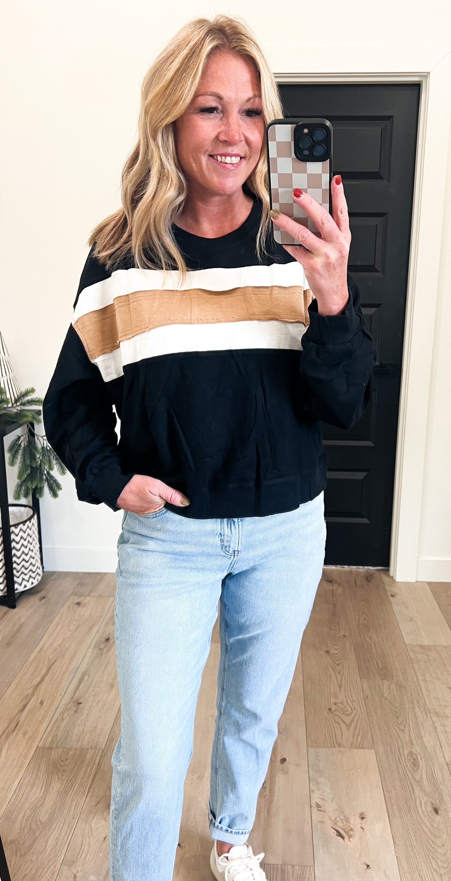 Color Block Pullover