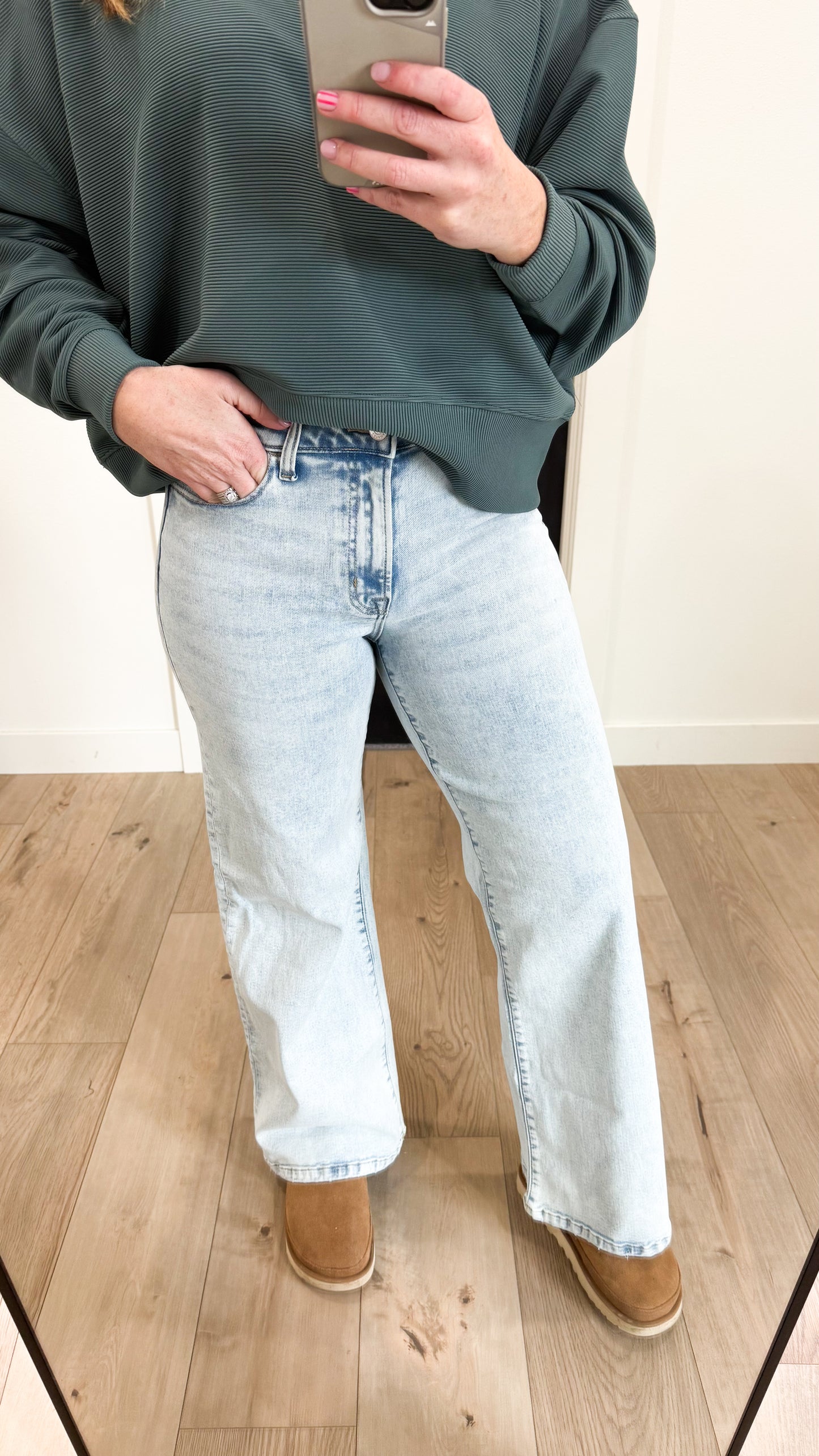 Zenana Wide Leg Denim