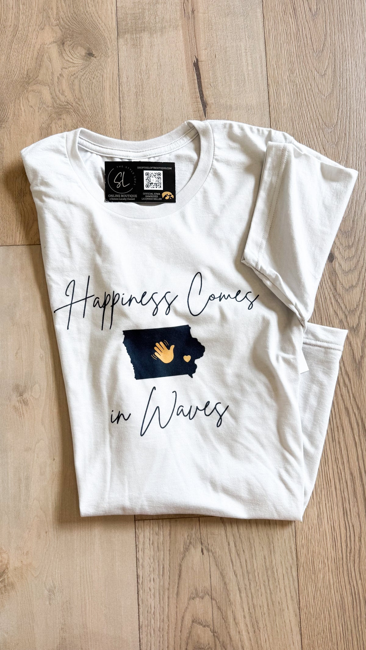 Happiness Comes In Waves Tee