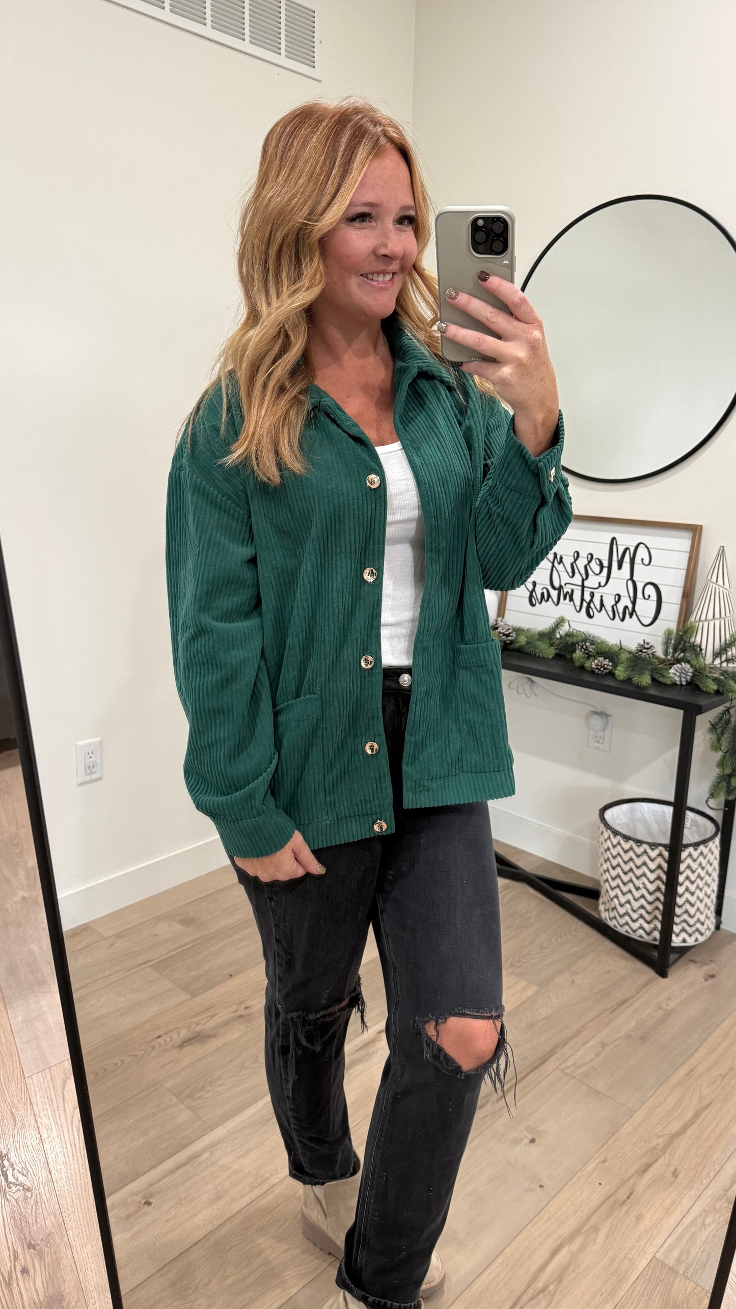 Button Down Corduroy Jacket