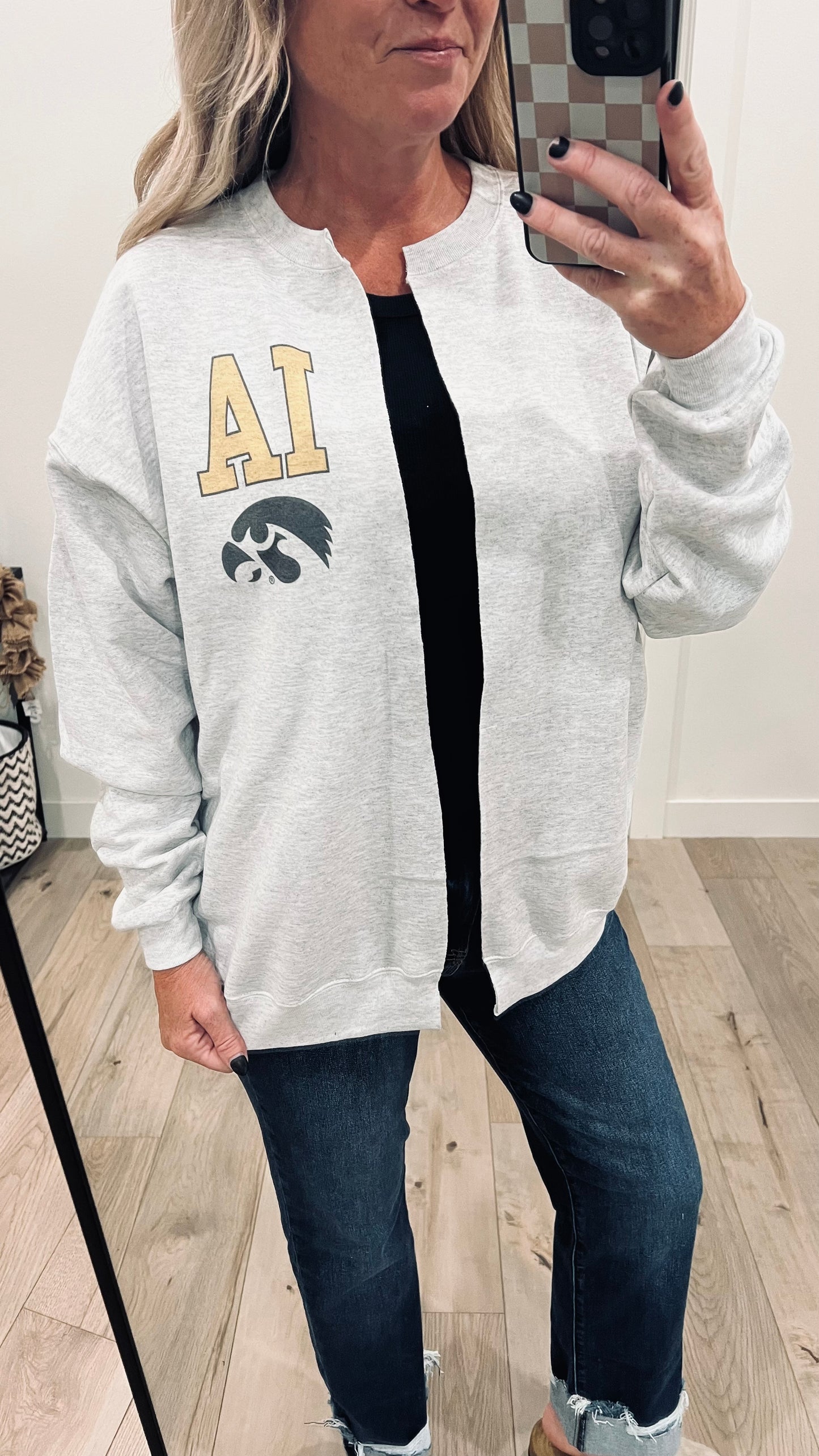 Hand Cut IA Hawk Cardigan