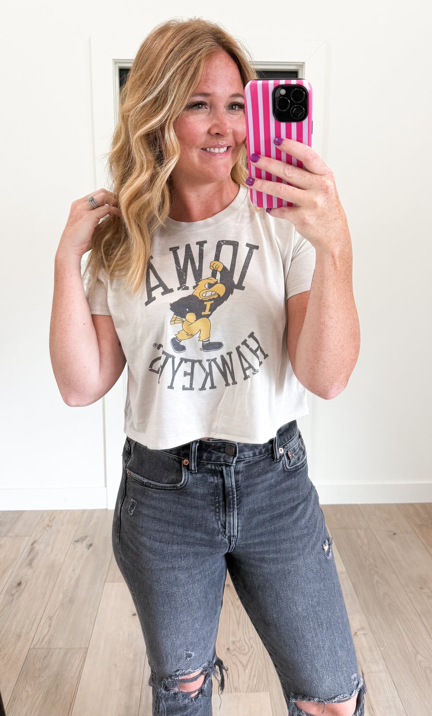 Herky Vintage Crop/Waistlength Tee