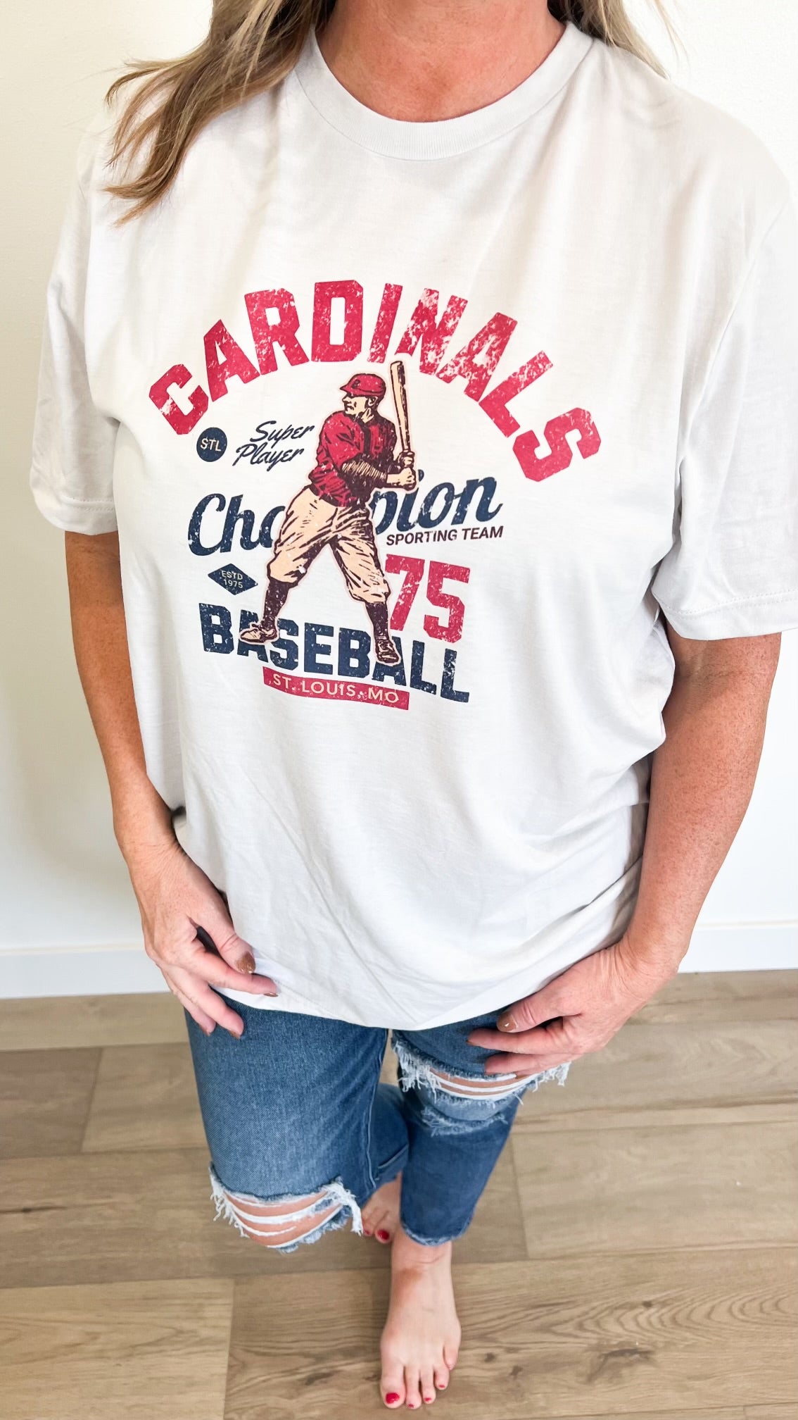 Vintage Cardinals Baseball Graphic