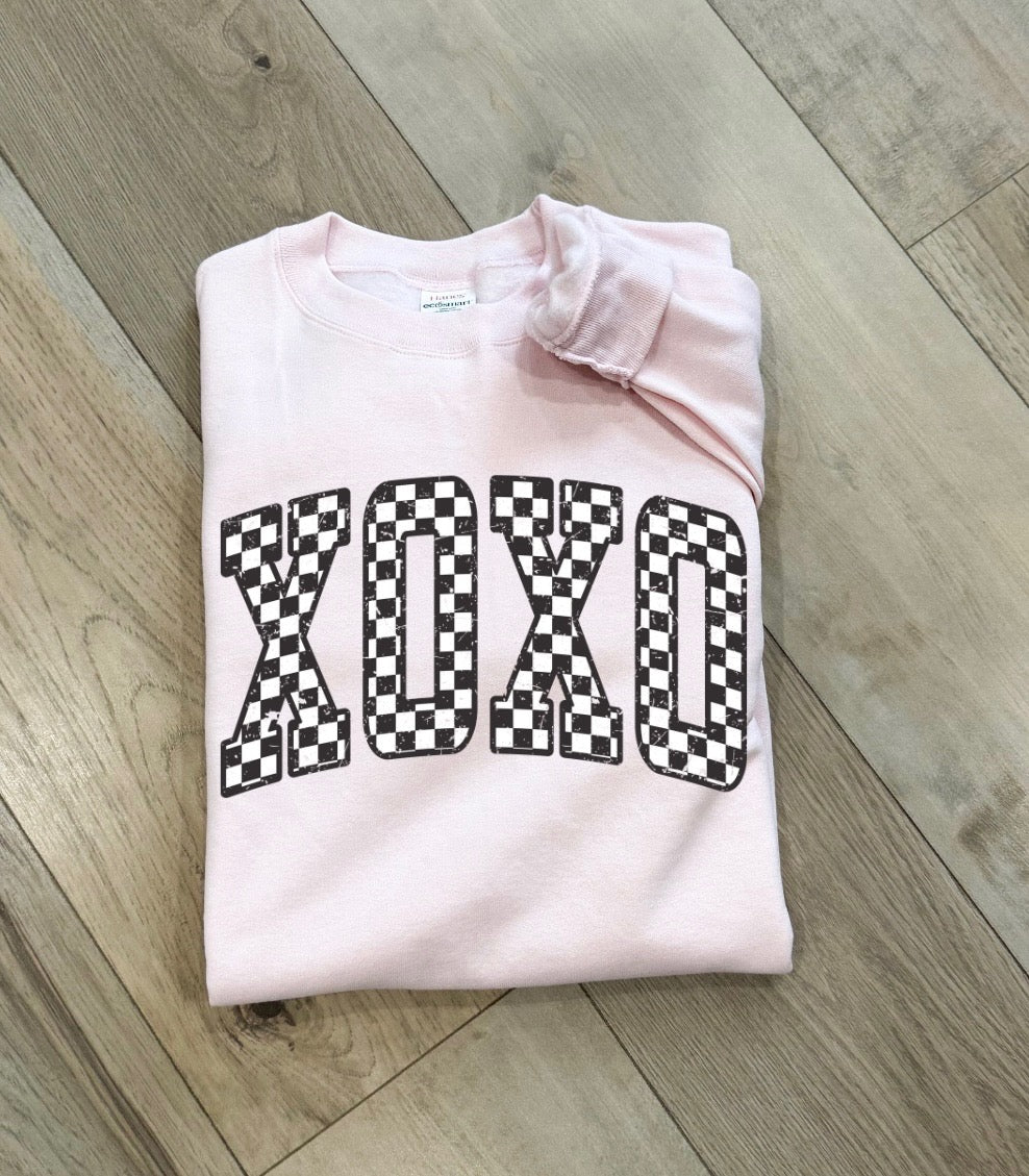 XOXO Checkered Crew