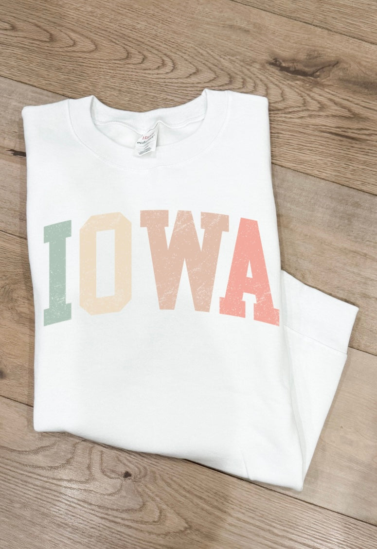 Pastel Iowa Tee/Crew