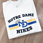Notre Dame Nikes Graphic