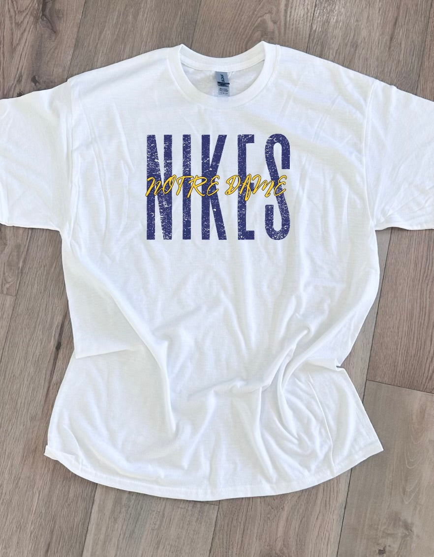 Notre Dame Nikes Double Print Graphic