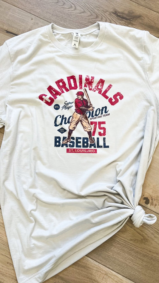 Vintage Cardinals Baseball Graphic