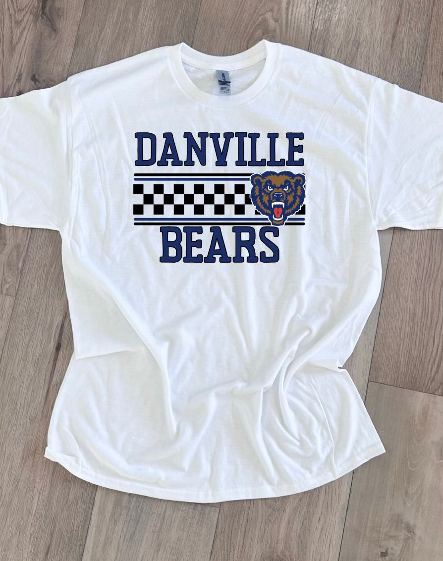 Checkered Danville Bears Graphic