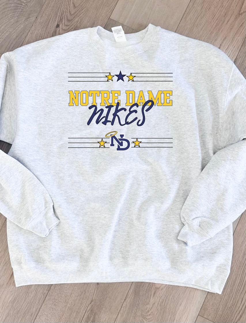 Notre Dame Nikes Star Print Graphic