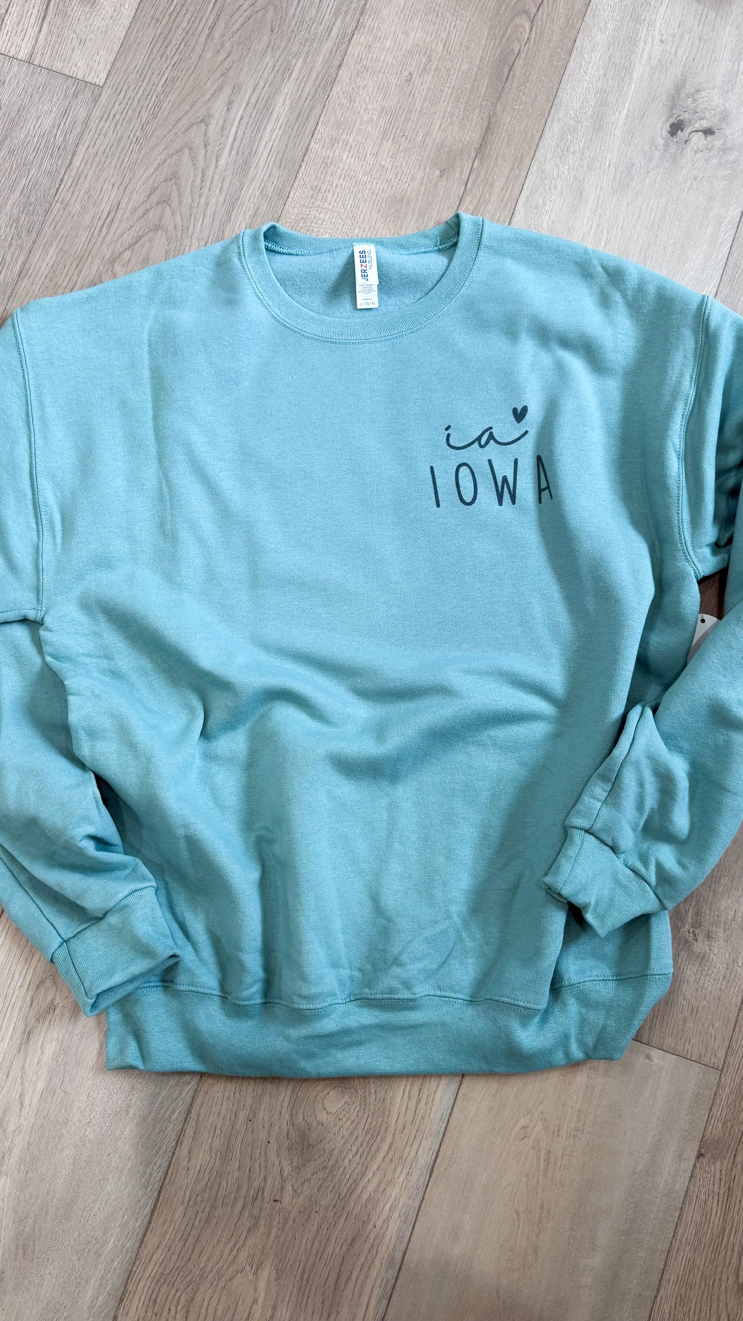 Two Print Iowa Tee/Crew