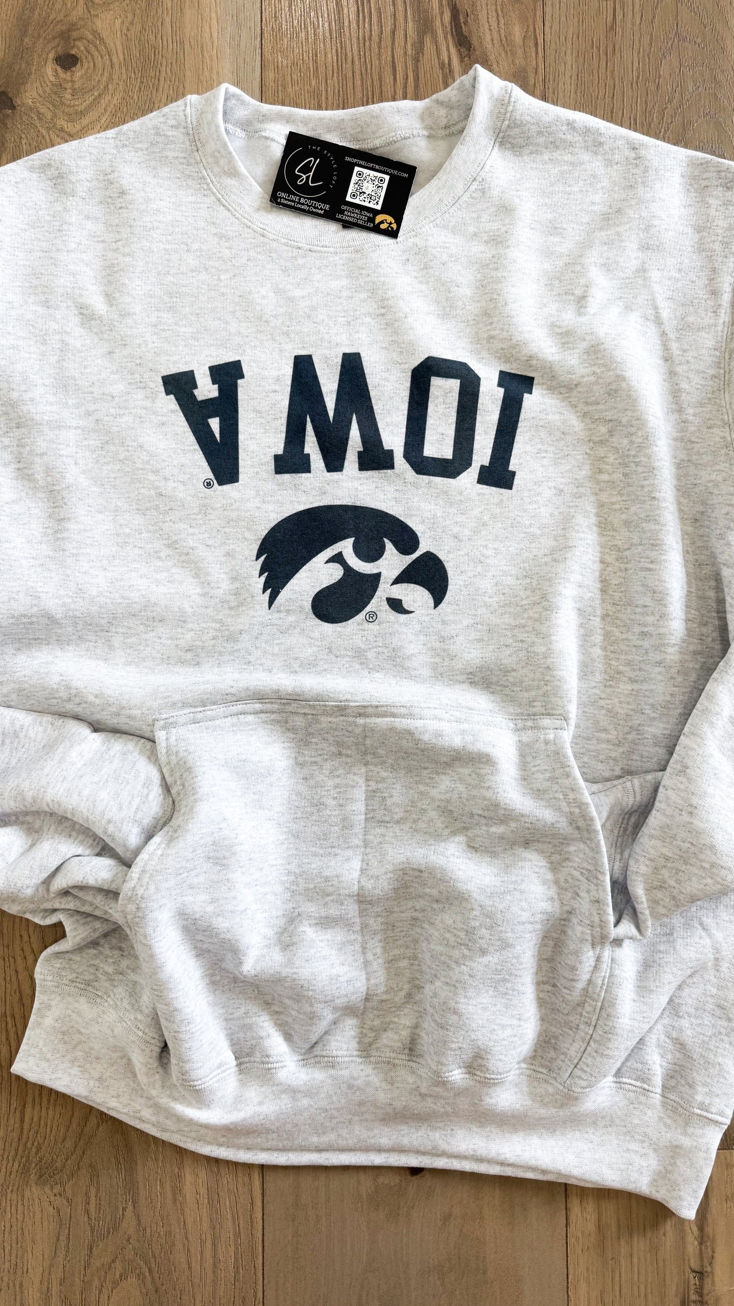 Upside Down Iowa Pocket Crew