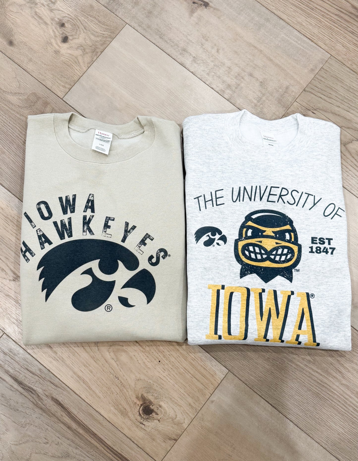 Curved Iowa Hawkeyes Graphic