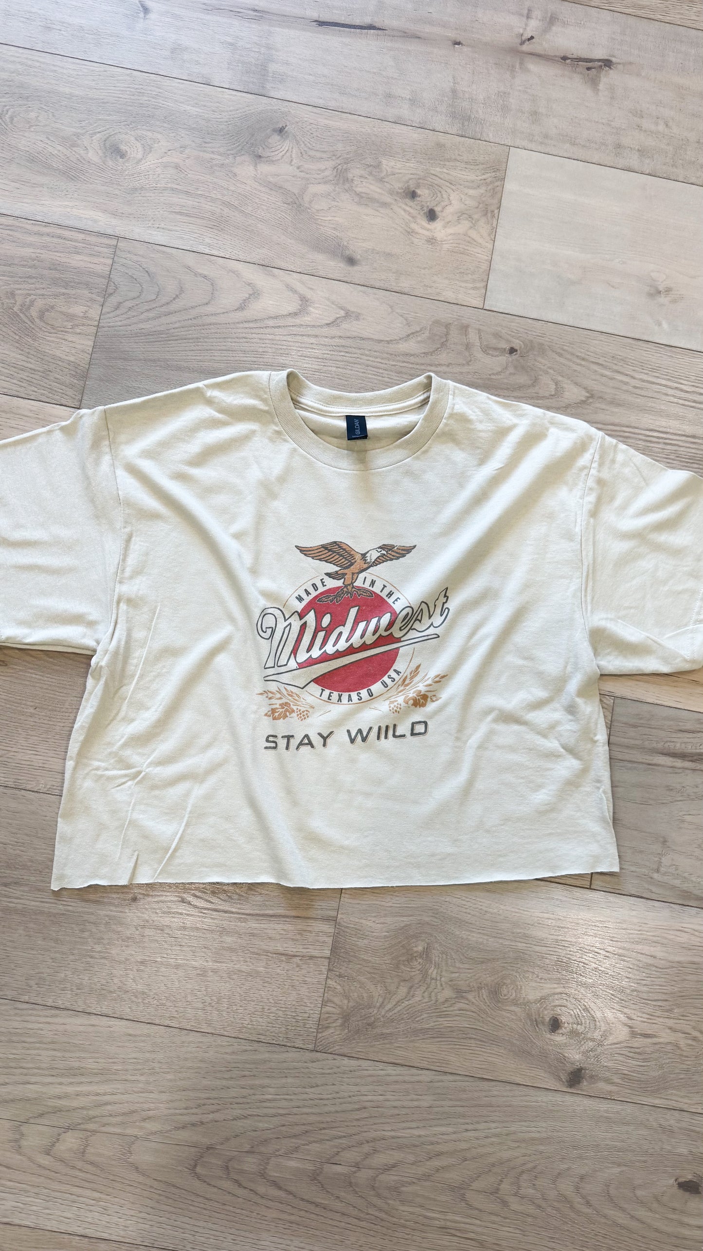 Hand Cut Midwest Stay Wild Tee/Crew