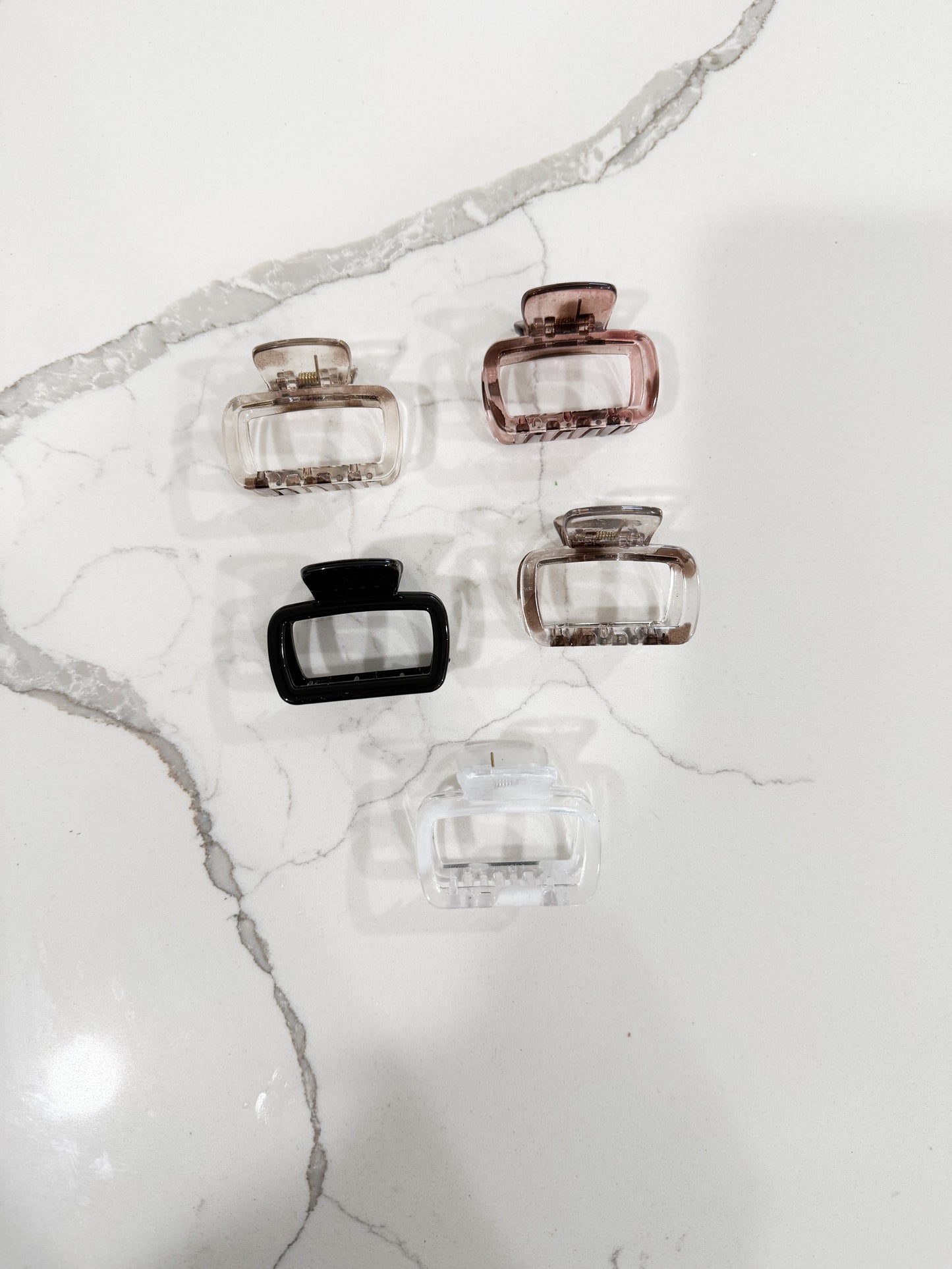 5 Pack Square Hair Clips