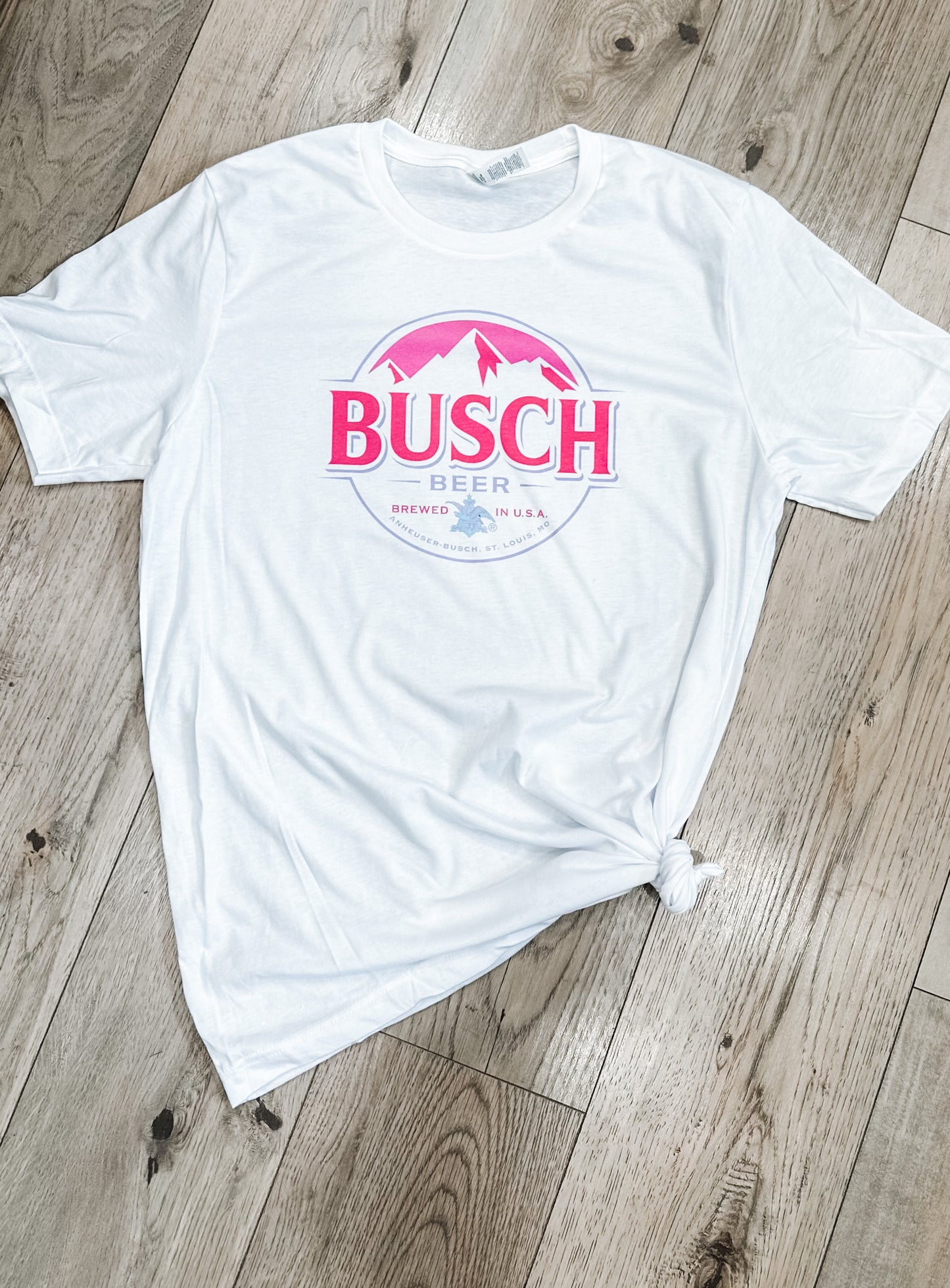 Pink Busch Light Graphic