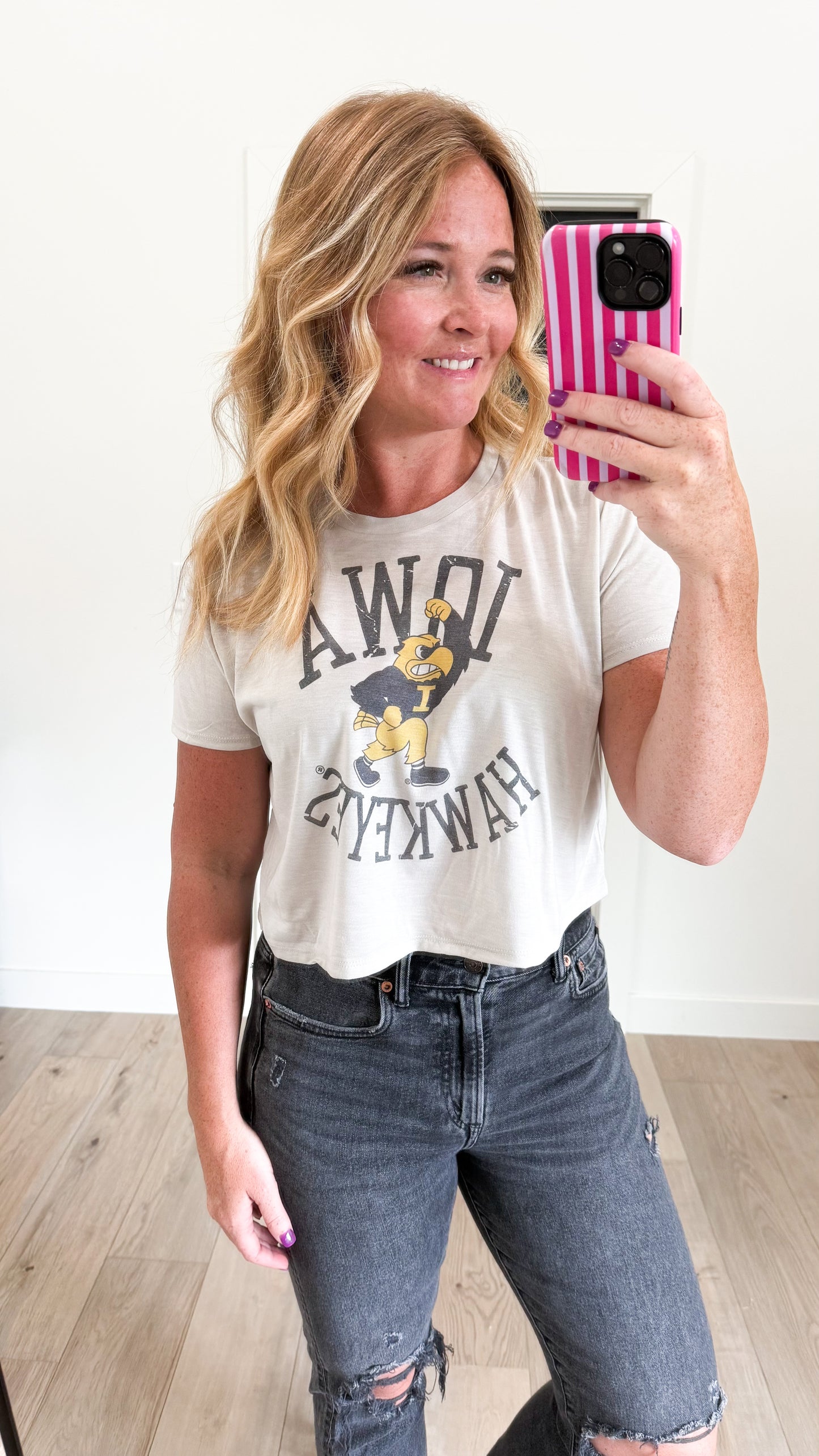 Herky Vintage Crop/Waistlength Tee