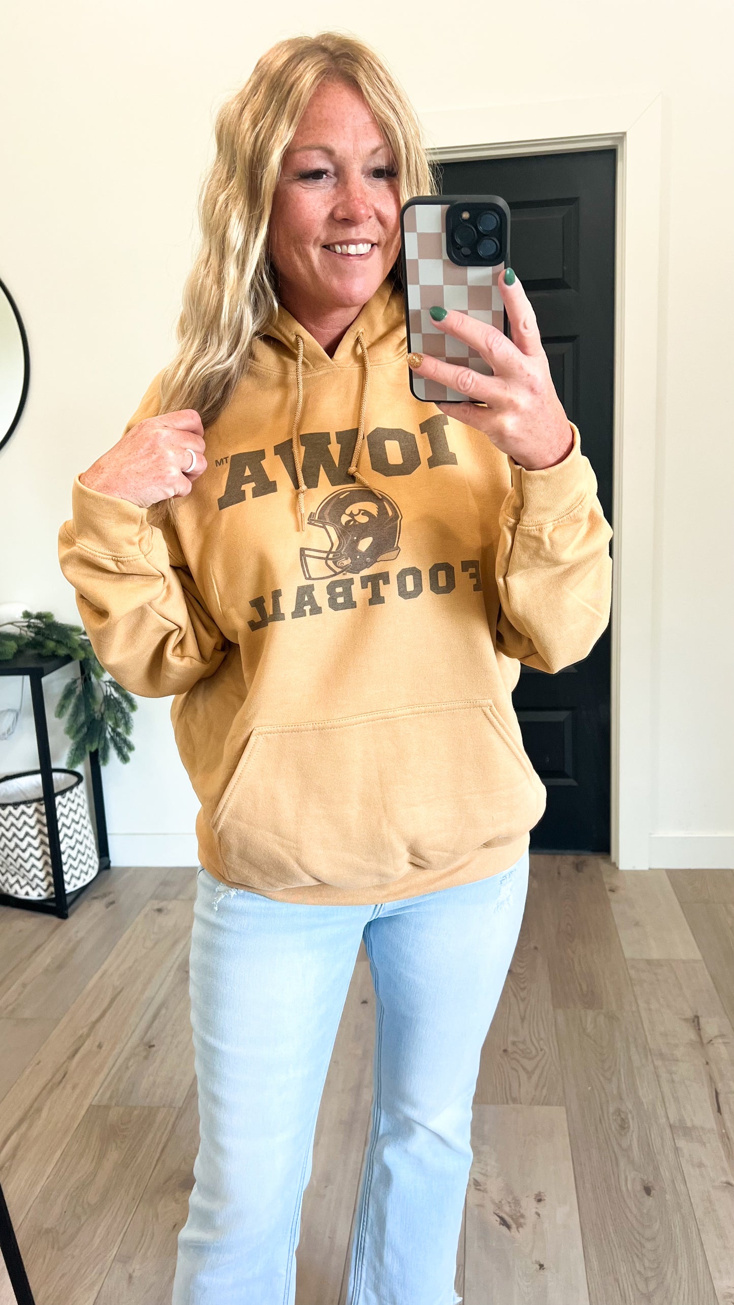 Vintage Iowa Football Hoodie