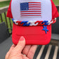 4th Trendy Flag Trucker Hat