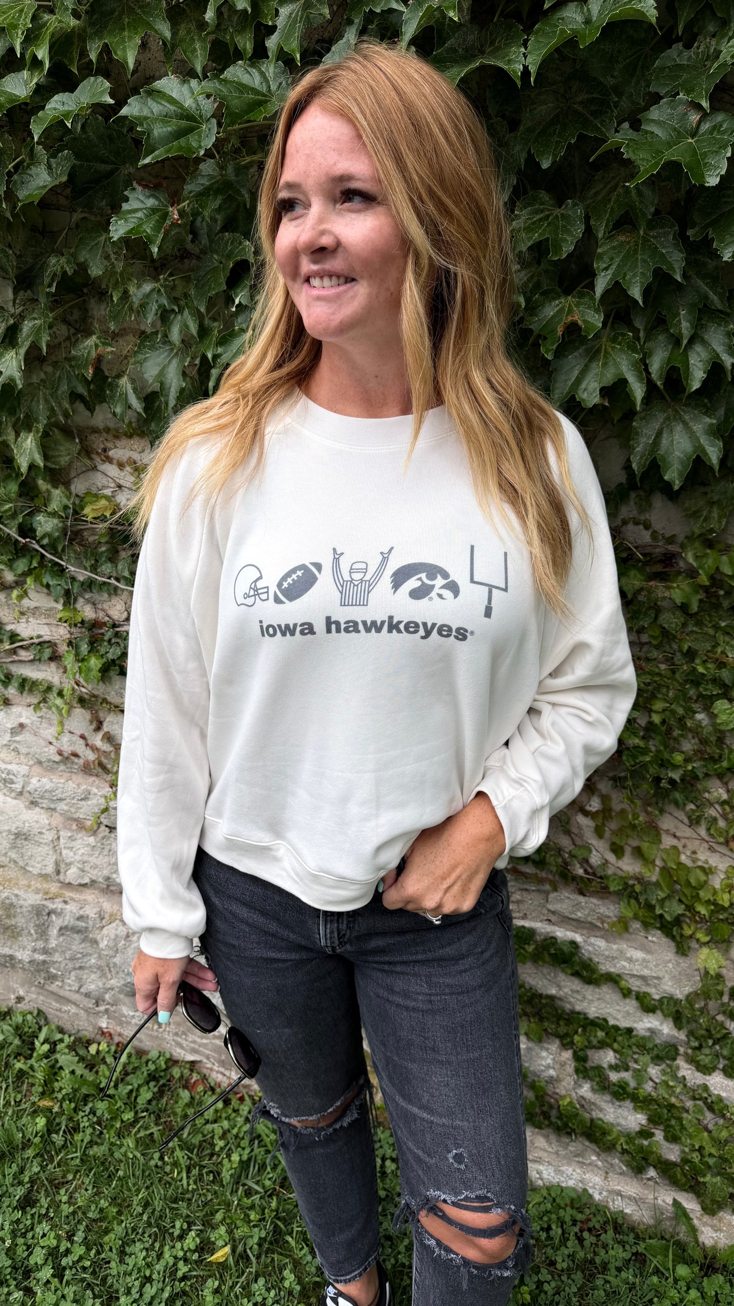 Iowa Football Crop Pullover