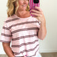 Striped Off The Shoulder Top