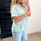 Oversized Ribbed Short Sleeve