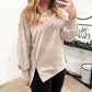 Oversized Slit Side Pullover
