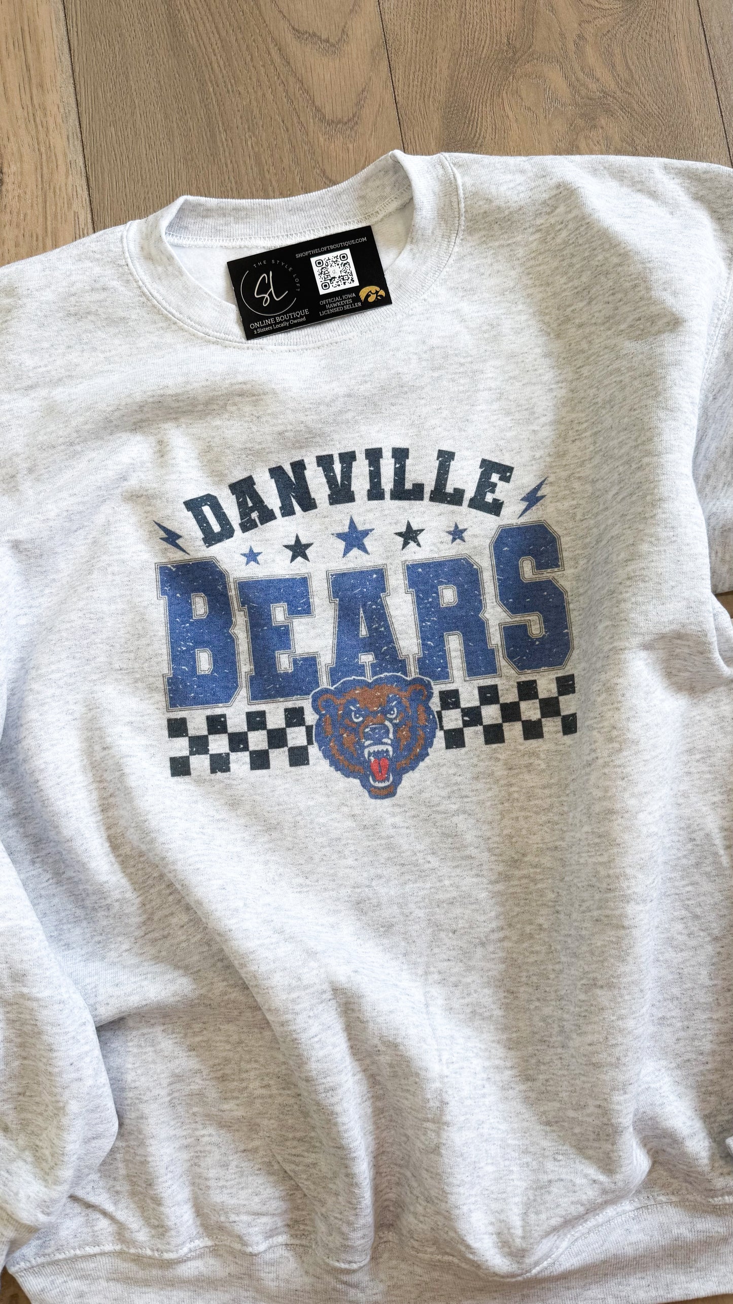 Danville Bears Checkered Star Graphic