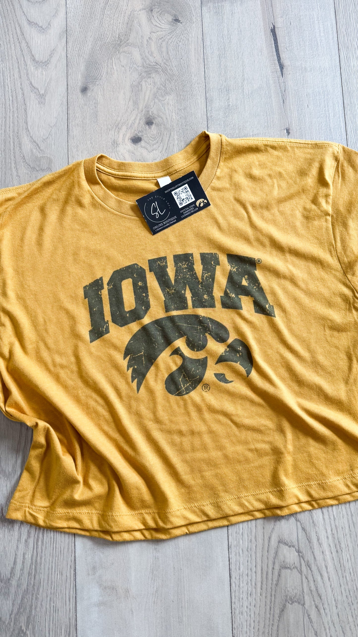 Iowa Hawk Crop Tee