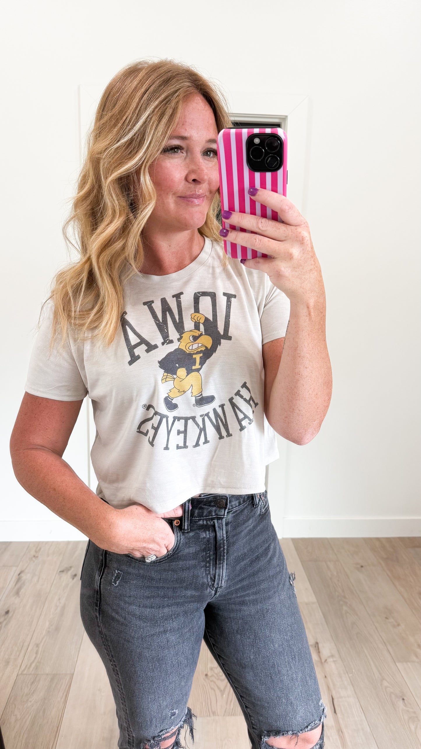 Herky Vintage Crop/Waistlength Tee