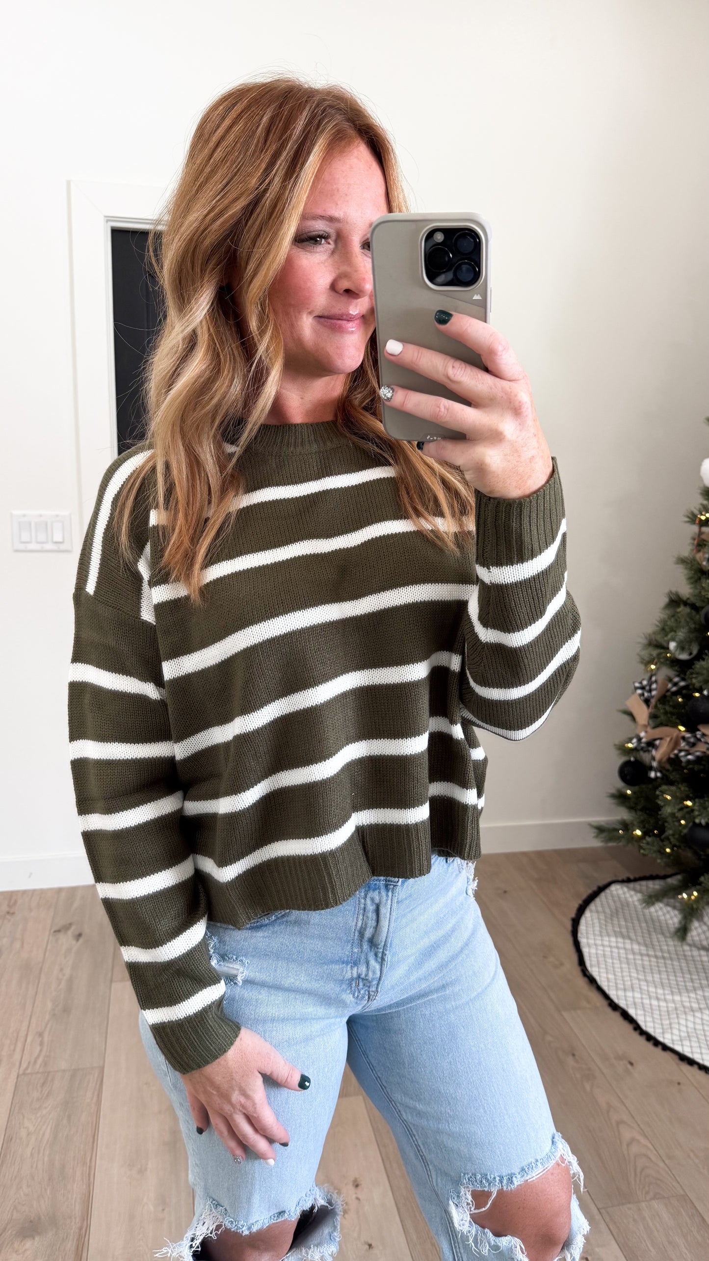 Striped Green Sweater