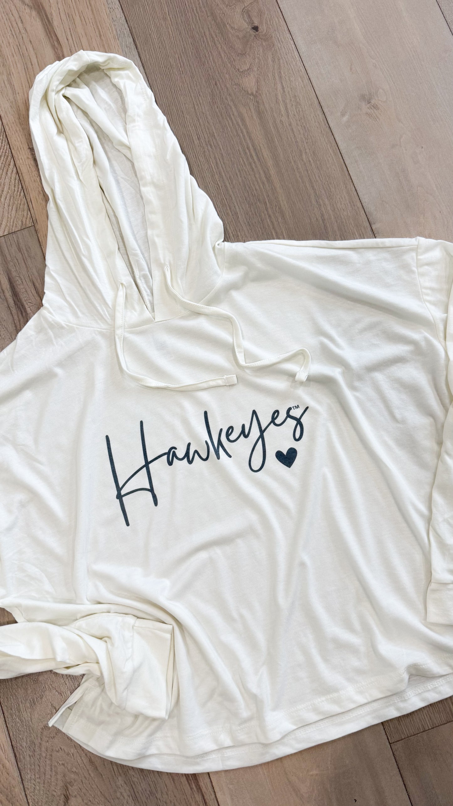 Iowa Hawkeyes Crop Hoodie
