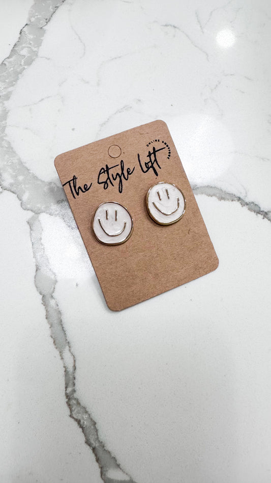 Smiley Face Stud Earring