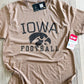 Vintage Washed Iowa Football Tee