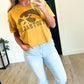 Vintage Washed Iowa Football Crop Tee