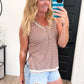 Striped Lace Trim Tank