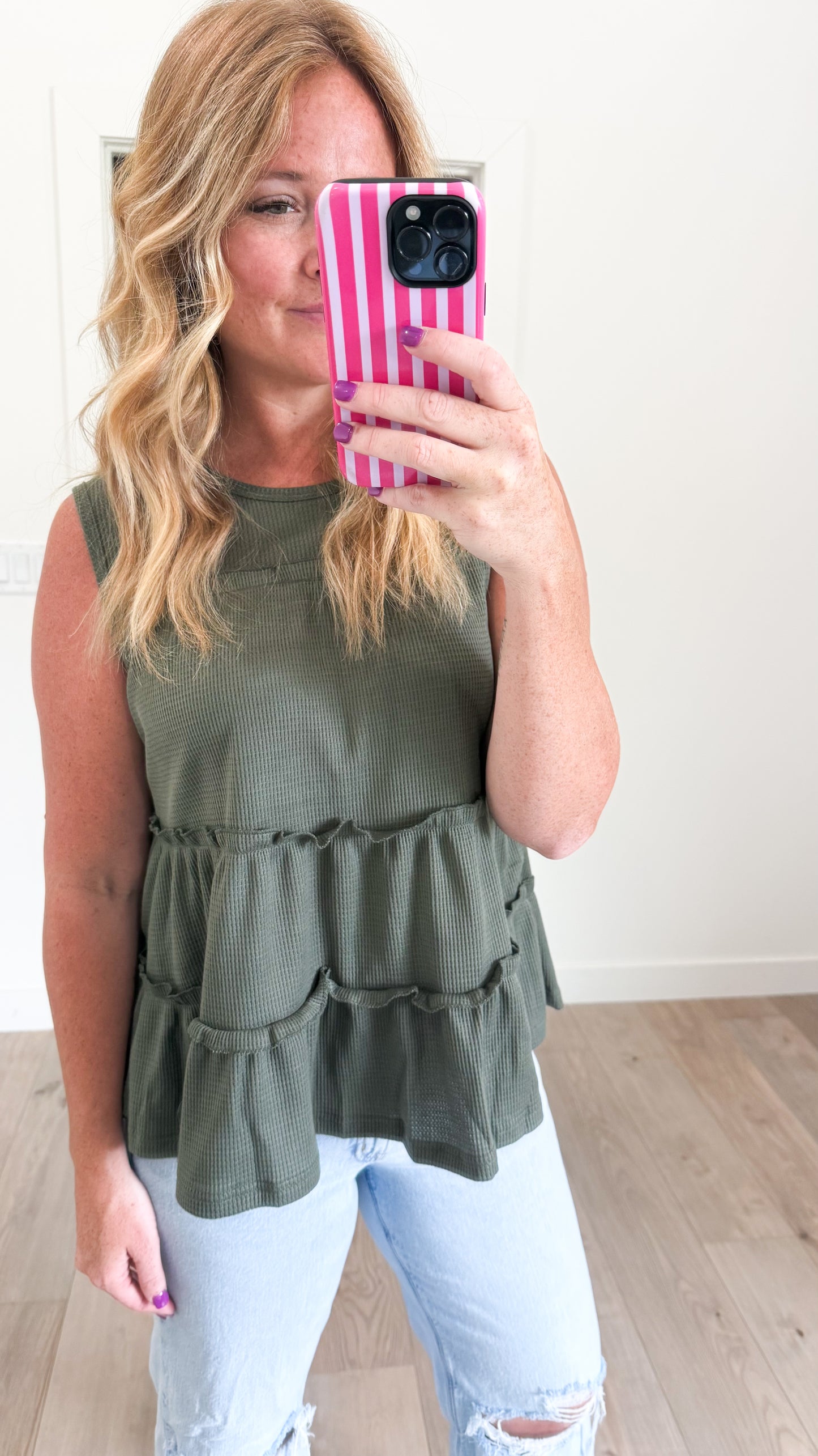 Ruffle Trim Tank