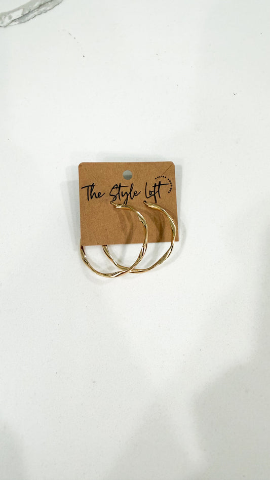 Twist Hoop Earring