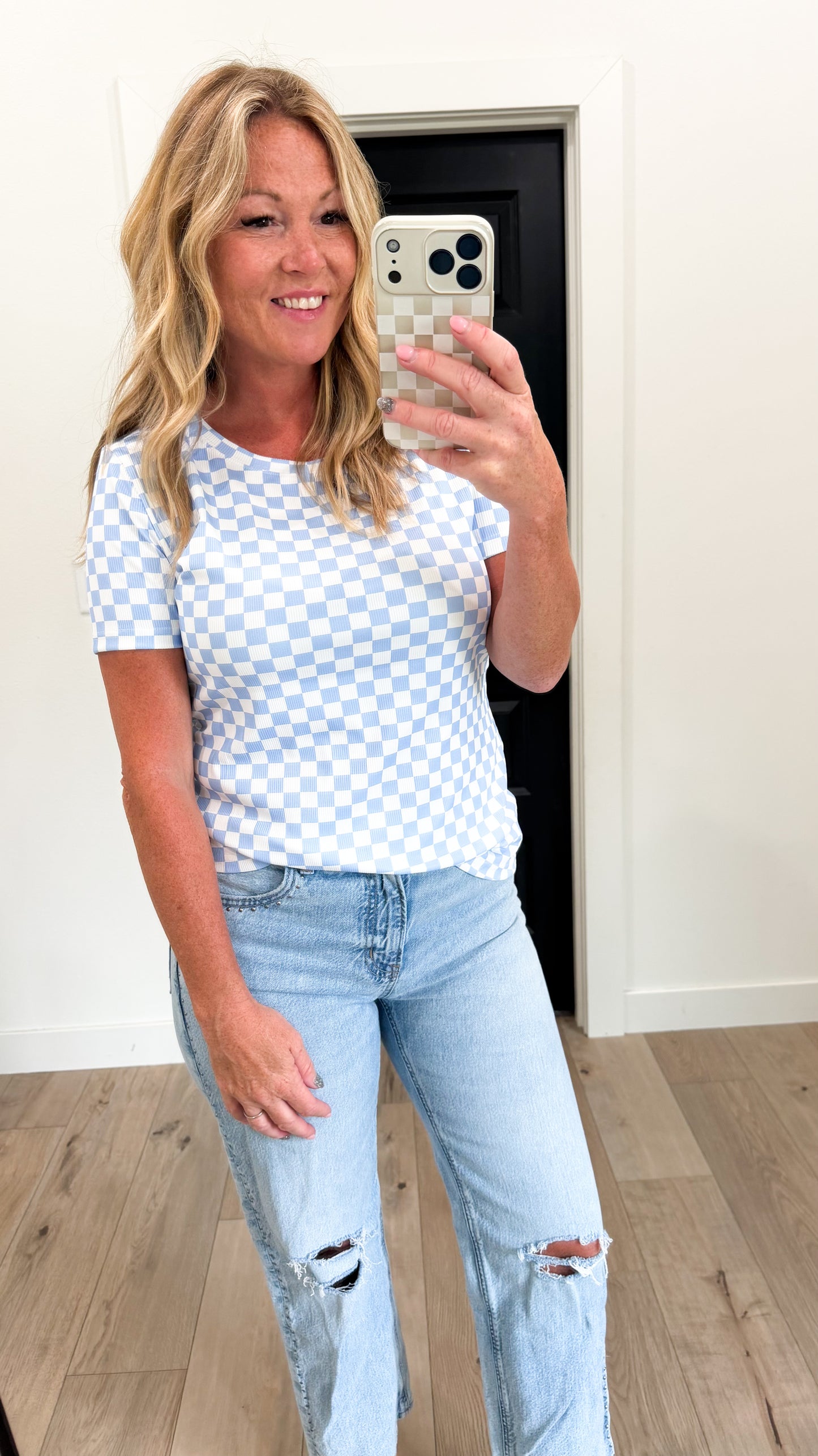 Checkered Short Sleeve