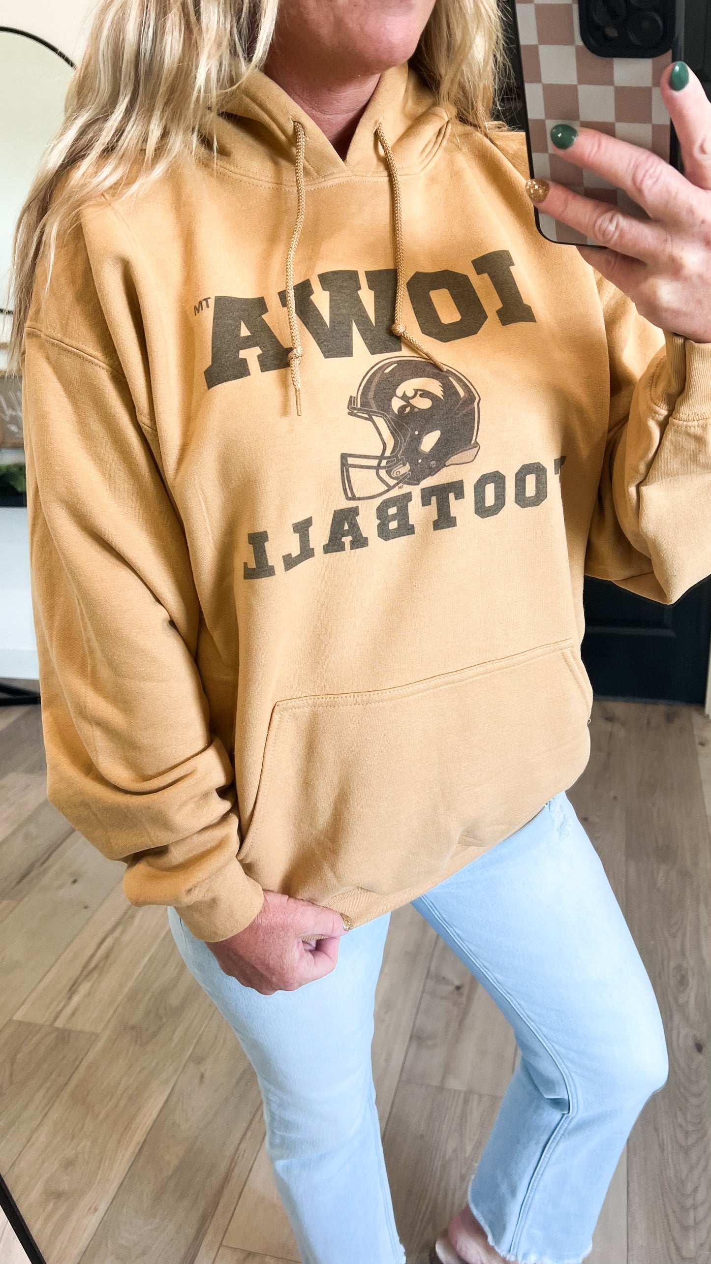 Vintage Iowa Football Hoodie