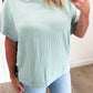 Oversized Ribbed Short Sleeve