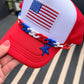 4th Trendy Flag Trucker Hat