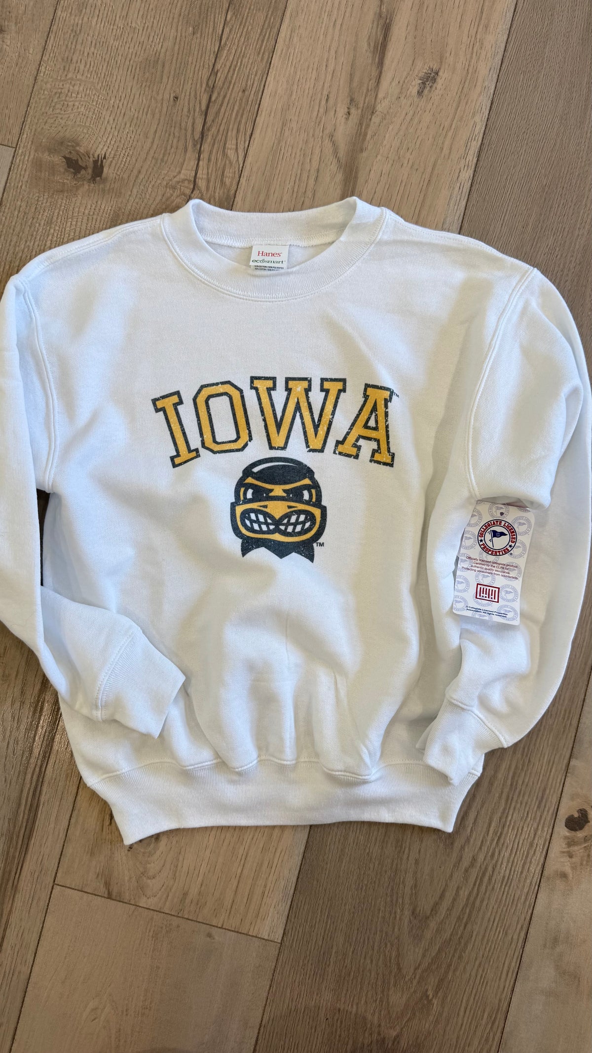 YOUTH Iowa Herky Head Crew