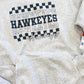 Checkered Hawkeyes Pocket Crew