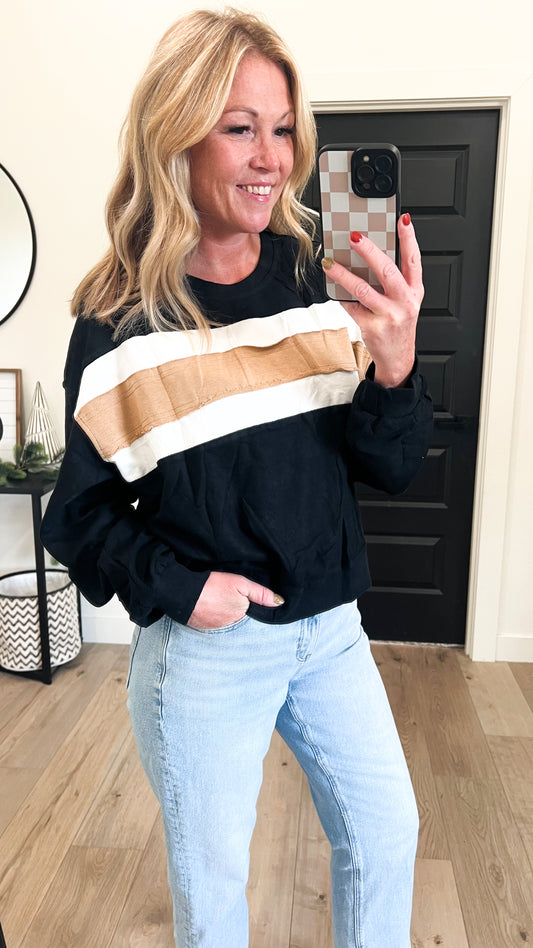 Color Block Pullover