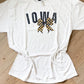 Iowa Checkered Bow Tee/Crew
