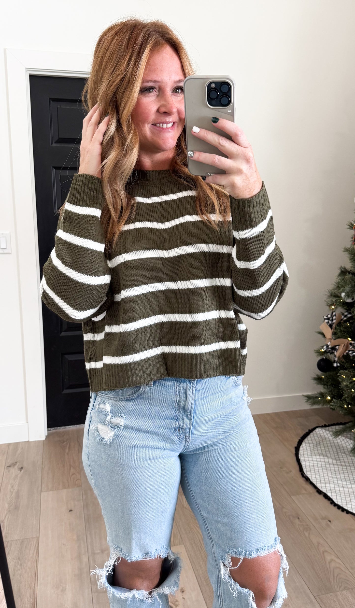 Striped Green Sweater