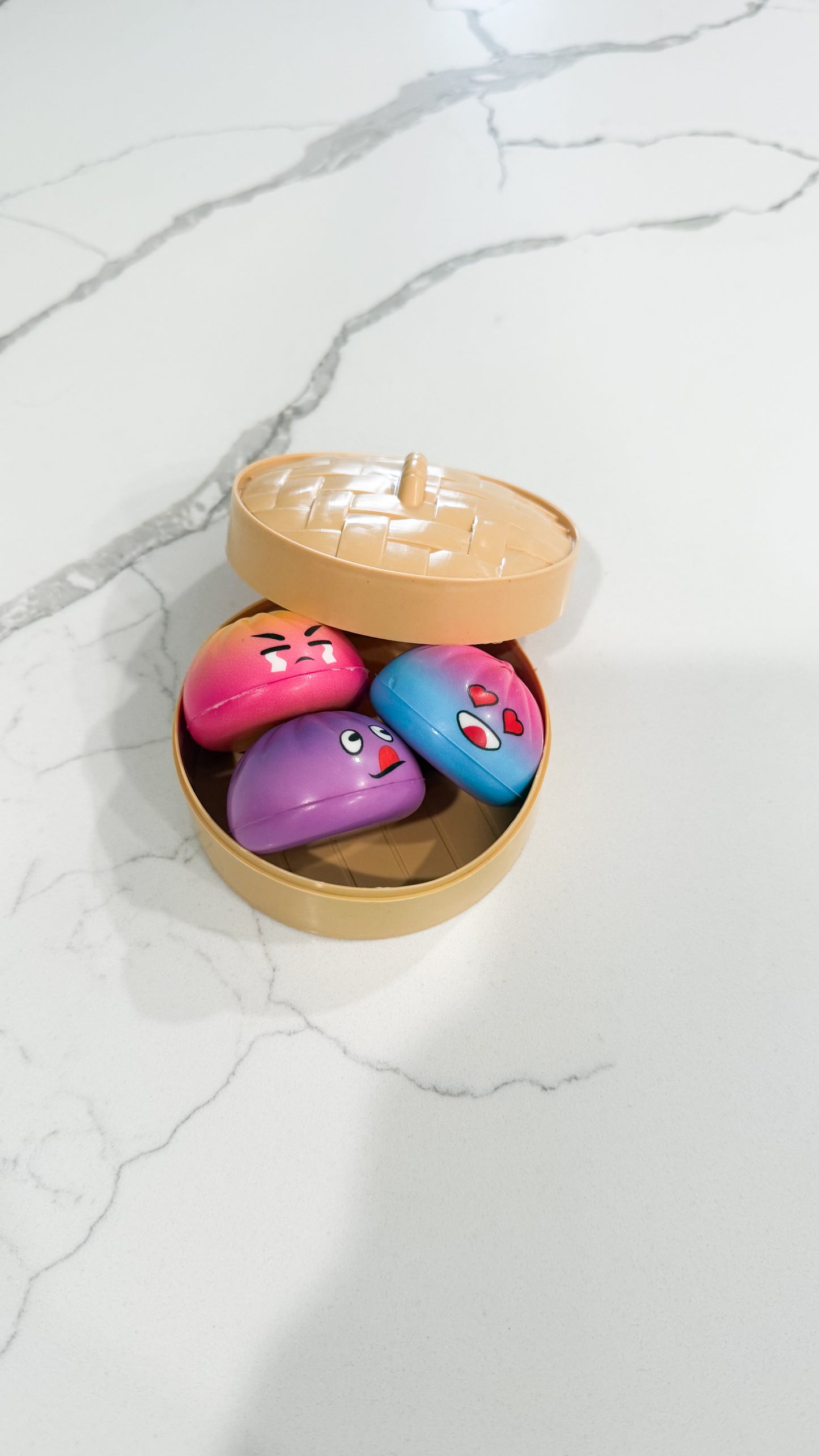 3 Piece Mini Face Squishy