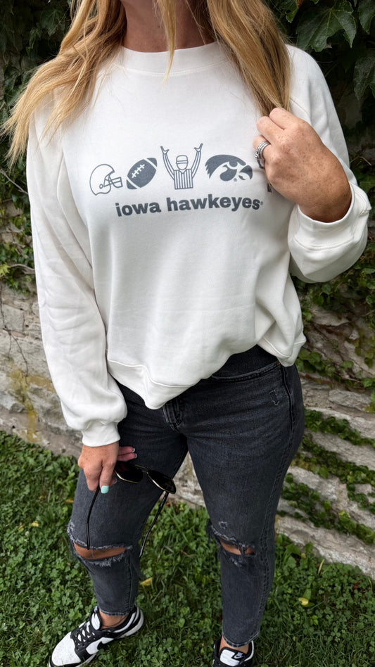 Iowa Football Crop Pullover